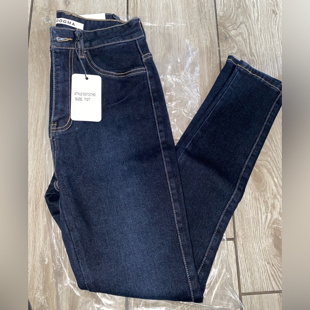 Dark High Rise Skinny Jeans